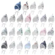 Baby Fetal Caps Spring Autumn Ear Protections Hat for 0-12 Month Hospital Caps