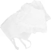 DEARMAMY Elegant Dickey Collar with Lace Ruffles White Fake Collar for Women Versatile Sweater Accessory