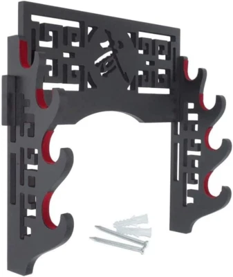 Oidnvay Sword Holder Wall Mount Sword Stand Japanese Samurai Sword Display Ra...