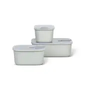 Mepal Easyclip 3 Piece Storage Box Set - Nordic White