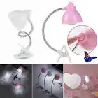 Flexible Clamp Clip-On LED Light Reading Table Desk Bed Bedside Night Lamp