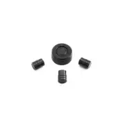 Black Aluminum HVAC Control Knobs by Jass, With AC - MX-5 Miata 1990-1997 wit...