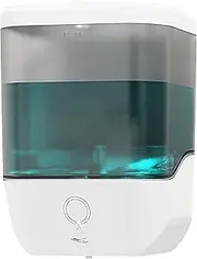 POLASEN Soap Dispenser Wall Mount 35Oz White, Automatic Touchless Liquid Hand Sanitizer Refillable Dispenser Waterproof Rust Proof for Commercial Bathroom Use