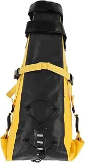 Baxnore Bikepacking Saddle Bag 13L Watertight, 500D PVC Non Slip Cycle Seating Pack, Large Capacity Cycling Tail Bag for Touring Long Distance Riding