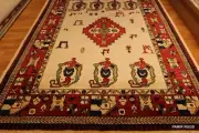 ON SALE ONE OF A KIND 5'x8' Rug Gabbeh Design Handmade Rug hand knotted