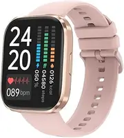 2023 Upgraded 1.96" Larger Screen Smart Watch Bluetooth Call 300mAh Battery Waterproof Built-in AI Voice Assistant Fitness Tracker with Heart Rate/SpO2/Sleep Monitor Smartwatch for Android iOS (Gold)