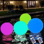 2 PCS Floating Pool Lights,16 Colors Changing Remote Control LED Ball Lights,16"