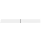 Retractable Side Awning Outdoor Patio Shade Blinds Screen 140x1200cm Cream