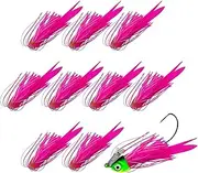 Bass Spinner Baits, Luminous Silicone Jig Skirts Lures Kit | Flexible Fish Tackle Supplies for Bass Freshwater & Saltwater
