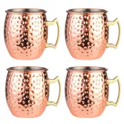 Mule Copper Mugs - 4packs - Copper with Hammer Point