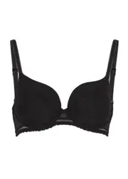 Simone PÉRÈLE Comete Spacer Underwired Lace Plunge bra - Black - 32C 32C