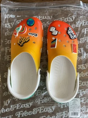 Crocs x Free & Easy Classic Clog w/ Jibbitz, M9/W11 (B13)