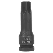 1/2 Socket Adaptor Bit for Air Impact Wrench, Star Head Drive, T80 for Car Repair