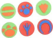 JOINPAYA 6pcs Animal Hand Stamps for Tools Fun Early Education Craft Eva Stamps for Drawing Painting for Classroom Family Activities Random Color