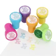 Fun Express Mini Bright Color Balloon Animal Plastic Stampers 1" x 1 1/2", 24 Pc