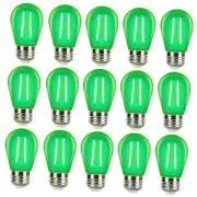 S14 LED Bulbs 2 Watt Replacement Bulbs for Outdoor String Lights, Green