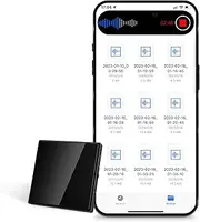128GB Voice Recorder 3072Kbps Recording Device with Intelligent Triple Noise Reduction, Magnetic Audio Recorder with 4000Hrs Recording Capacity USB Rechargeable Recording Device Mini Voice Recorder