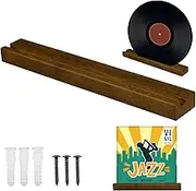 Record Wall Mount - Premium Wooden Vinyl Record Holder, Sleek Album Display Shelf | Floating Record Storage Rack, Wall Record Holder, Stylish Wall Mount for Music Lovers, Home Decor