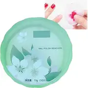 32Pcs of Nail Polish Cleaning Pads with Gardenia Fragrance. Lint-Free Wipes for Instant, Easy Nail Varnish Cleanup. Convenient and Portable Green