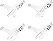 [wangjue] 2 Pairs Invisible High Heel Shoe Straps, Detachable Shoe Straps for Heels Elastic Transparent Shoe Straps, Shoe Straps Anti-Slip Shoe Ankle Straps Belt, Elastic Transparent High Heels for Women