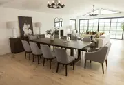 NICCOLO 11 Piece Extension Dining Suite with 2 Volante and 8 Santino Dining chairs.