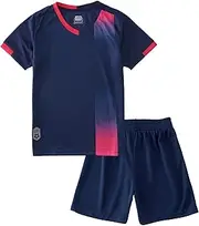 [c2M] Kids Soccer Jerseys Sport Team Training Uniform Kit for Boys Girls