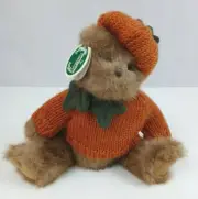 NWT The Bearington Collection Pippin Pumpkinseed Scented Plush Teddy Bear 10"