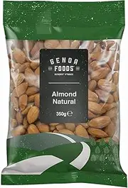 Genoa Foods Almonds Natural, 350 Grams