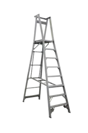INDALEX 8 STEP PLATFORM LADDER - Platform Height 2.4m