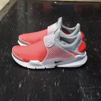 在飛比找Yahoo!奇摩拍賣優惠-NIKE SOCK DART SE 粉橘色 灰色 皮革 防潑