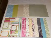 Anna Griffin Nineteen Coordinating 12” x 12” Scrapbook Paper - Free Shipping!