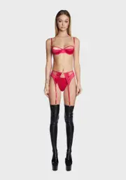 [Forplay] Bra Garter Belt And Panty Set