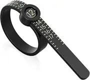 [LNAUJS] Ring Sizer Measuring Gauge, 1-17 US Rings Size, Plastic Finger Sizing Measure Tool, Reusable (1PCS)