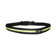 SPORX Extendable Mini Running Belt Waist Pouch Black/Yellow