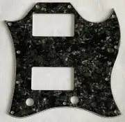 Guitar Pickguard For Gibson US SG Standard Full Face Style,4 Ply Black Pearl