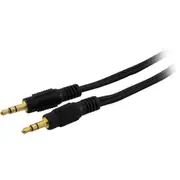 Pro.2 Gold Plated 3.5mm Stereo Black Molding Male to Male Plug Lead 20m