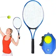 Solo Tennis Trainer Rebound Ball with String, Sports Rebound Ball for Solo Practice, Portable Tennis Training Exerciser Tool with Elastic Rope for Garden Backyard Court