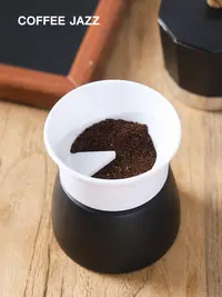 在飛比找松果購物優惠-摩卡壺專用單閥咖啡防飛填粉器 半自動簡潔便利 (8.3折)