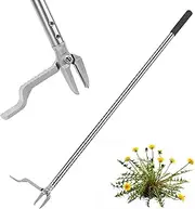 BARAYSTUS Stand up Weed Puller with 3 Claw Head, 44" Long Handle Weed Puller Tool Stand up Heavy Duty, Detachable Weed Remover Tool, No Need Bending Kneeling Weeding Tool for Lawn Yard Garden
