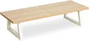 24 Inch Monitor Stand Riser, Wood & Steel Computer Monitor Stand with Storage, L