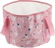 Foot Soak Basin 1pc Basin Foot Laundry Soaking Bucket Portable Spa Hot Tub Foldable Portable Washing Bin Outdoor Bathtub Bucket Feet Spa Tub Round Sink Travel Oxford Cloth