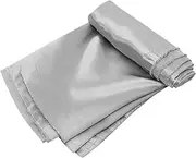 NUOBESTY Supply Multi-use Silk Fabric Sheets for Sewing Crafts Breathable Satin Material for Patchwork Home Decor and Quilting Projects Gray