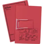 Avery 84412 Tubeclip File Foolscap Red Pack 20