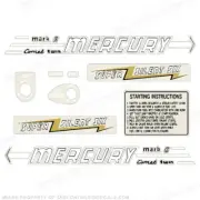 Fits Mercury 1957 6HP Outboard Engine Decals