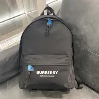 在飛比找蝦皮購物優惠-Burberry 博柏利 大字母logo印花 男士 黑色 尼