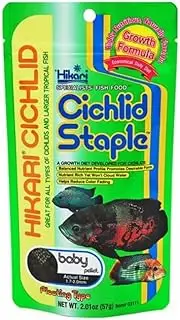 Premium Cichlid Staple Baby Fish Food Growth Formula 57g Floating Pellets