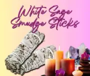4 x Large 9" White Sage Smudge Sticks Sustainable