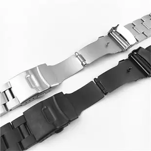 316l 不銹鋼錶帶彎曲末端潛水手鍊 18192021222324 毫米實心金屬錶帶適用於精工手錶配件