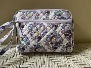 Vera Bradley Disney Triple Compartment Crossbody Belle Floral Bag Purse NET