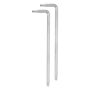 2pcs T15 Tamper Proof Torx Star Key Bit Wrench 3.7" Long Arm CR-V Hand Tool
